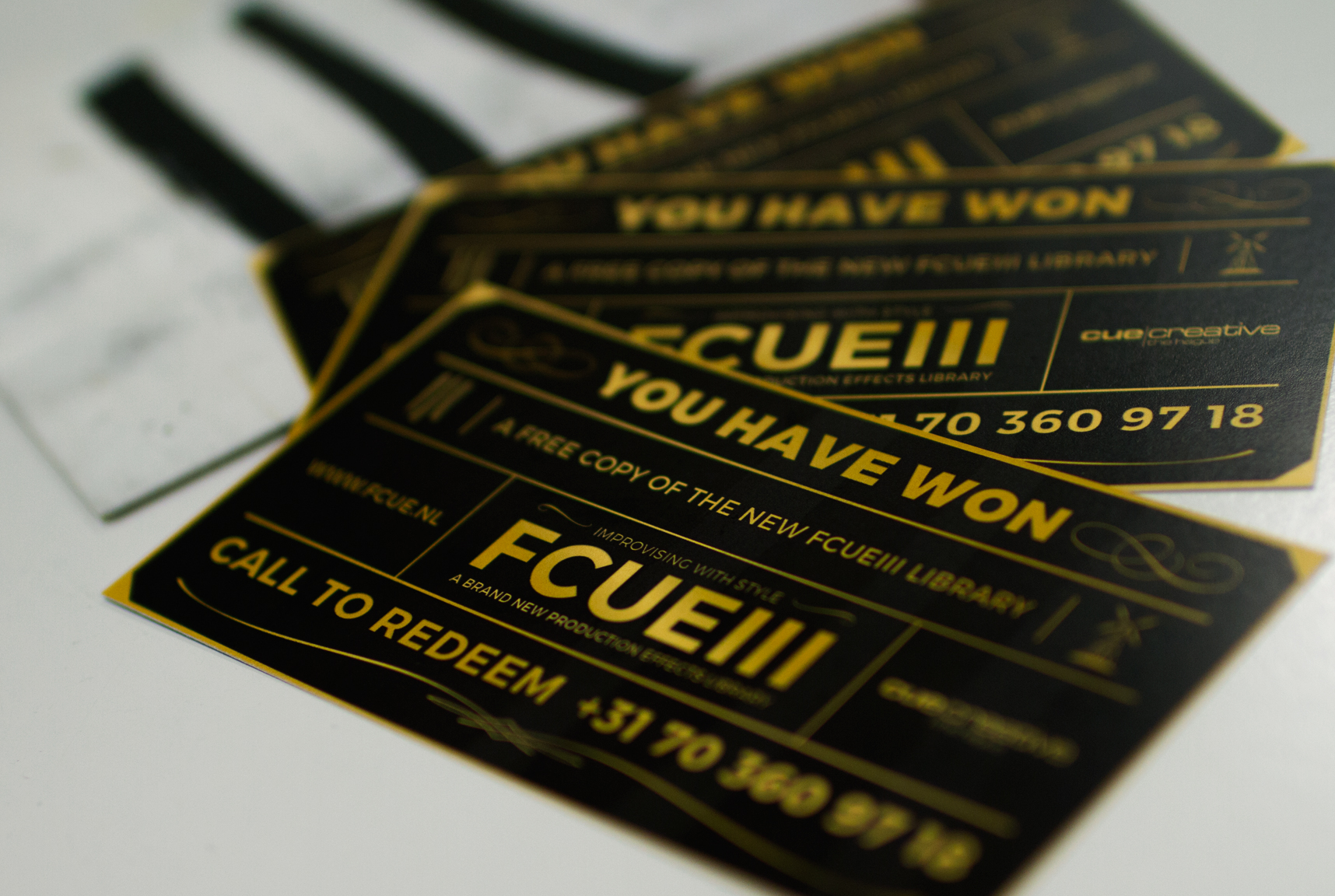 With a golden ticket, you receive a completely free FCUE III library for your usage